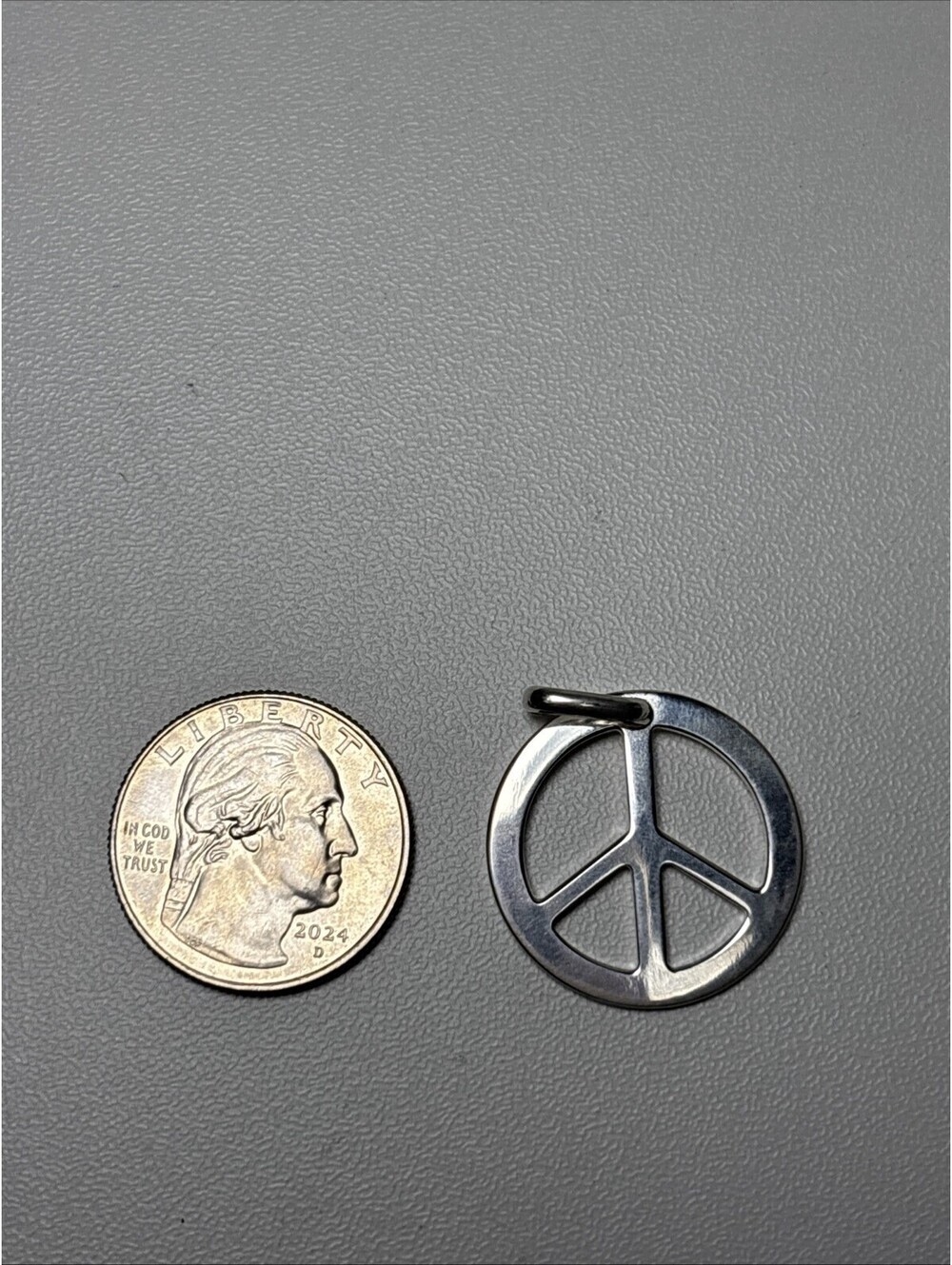 Peace Symbol 925 Sterling Charm - Picture 7 of 7